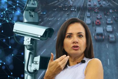 La prefecta del Guayas participó de la inauguración del Sistema de Monitoreo Vial.