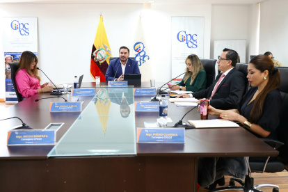 El Pleno del CPCCS es presidido por Andrés Fantoni.