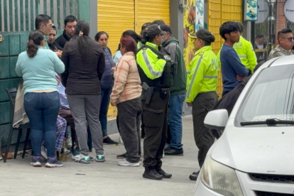 El lugar donde se registró el hecho de sangre fue acordonado por la Policía Nacional.