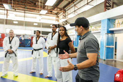 Mell Mina, federada por Guayas, en un reciente acto de la institución.