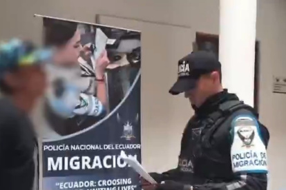 El colombiano Julian David Dussan Loiaza fue detenido en Quito, tras haber sido deportado en julio pasado.