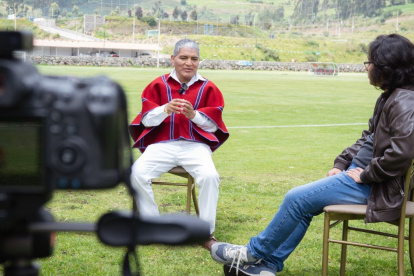 Luis Alfonso Chango, presidente vitalicio y dueño del club Mushuc Runa.