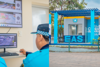 La estación está ubicada en el interior del parque Samanes.