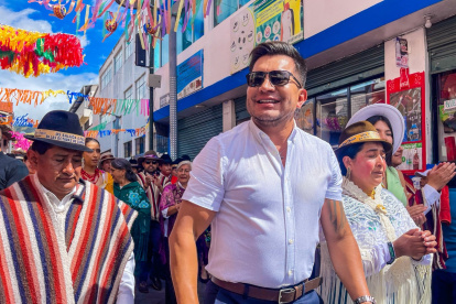 El alcalde de Pujilí, José Arroyo Cabrera, en un evento del cantón.