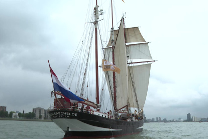 A bordo del "Oosterschelde", en distintos puntos del viaje, subieron jóvenes científicos de entre 18 y 25 años.