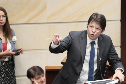 Foto de archivo del senador colombiano Miguel Uribe Turbay.