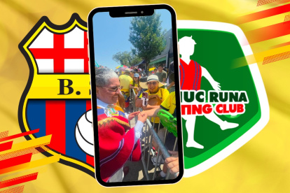 Luis Chango y su presencia en Nueva York donde habló de Barcelona SC.