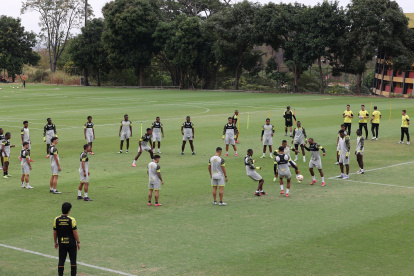 Barcelona SC abrió a la prensa uno de los entrenamientos antes de enfrentar a Macará.