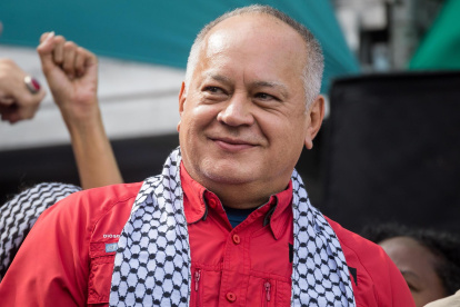 Ministro de Interior y Justicia de Venezuela, Diosdado Cabello, en Caracas (Venezuela).