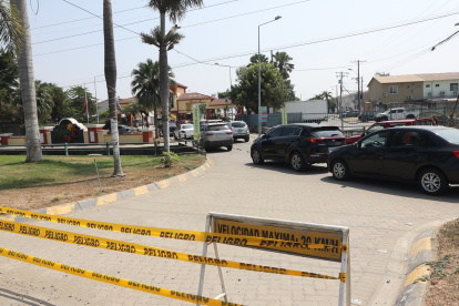 Zona de ingreso a la urbanización Málaga 2, en La Aurora (Daule).