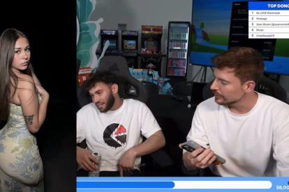 Sophie Rain anunció en vivo una donación de un millón de dólares a la campaña #TeamWater liderada por MrBeast.