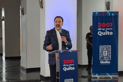 Pabel Muñoz durante un encuentro con medios de comunicación el 12 de agosto de 2025.