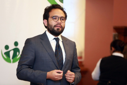 El presidente del Consejo Directivo del IESS, Edgar Lama.