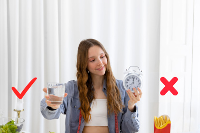 Uno de los errores más comunes al practicar ayuno intermitente es pensar que, en las horas disponibles para comer, se puede ingerir cualquier tipo de alimento sin medida.