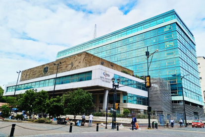 Edificio de la Corte Provincial de Justicia del Guayas, en el centro de Guayaquil.