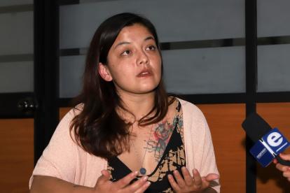 Amanda Villavicencio, hija del excandidato presidencial Fernando Villavicencio.