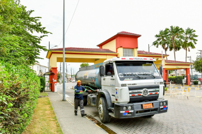 A finales de julio pasado, hubo cortes prolongados del servicio de agua potable en La Aurora.