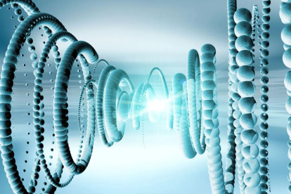 Representación del muón generado por el impacto del neutrino más energético conocido, captado por KM3NeT.