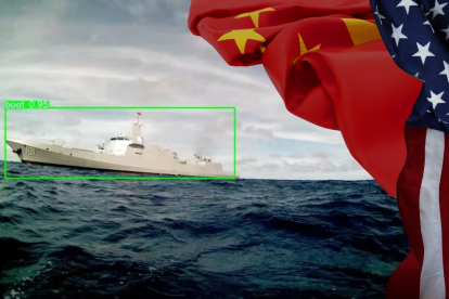 Dron marítimo estadounidense se topó con un portaviones chino