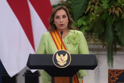 La presidenta de Perú, Dina Boluarte.