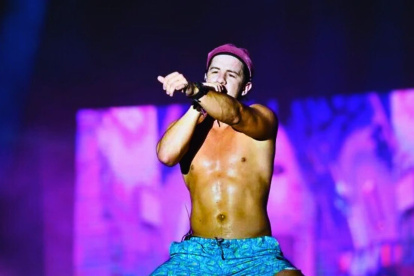 Guaynaa en concierto en México.