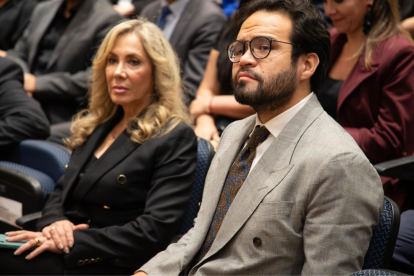 María de los Ángeles Rodríguez, vocal de los empleadores; y Edgar Lama, presidente del Consejo Directivo del IESS.