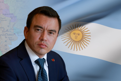Daniel Noboa, presidente de Ecuador, fortalece vínculos bilaterales con Argentina.