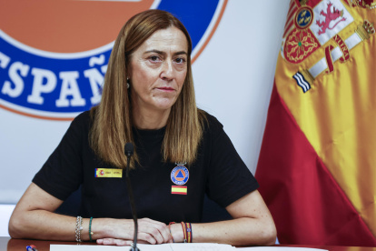 La directora general de Protección Civil, Virginia Barcones, comparece este jueves 21 de agosto de 2025.