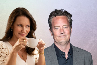 Kristen y Mathew Perry.