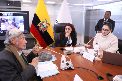 Edison Lima es representante de la Organización Nacional de Jubilados Pensionistas Técnicos Adultos Mayores; suele acudir al Legislativo.