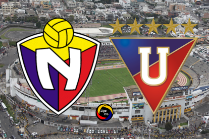 El Nacional recibe a Liga de Quito en el estadio Olímpico Atahualpa este domingo 23 de agosto.