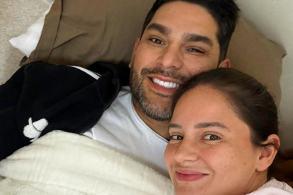 Emilio Pinargote con su esposa, Gabriela.