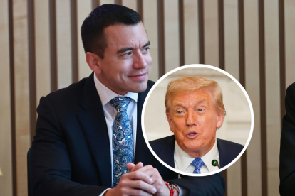 Daniel Noboa y Donald Trump ya se reunieron en la residencia de Palm Beach del mandatario estadounidense.