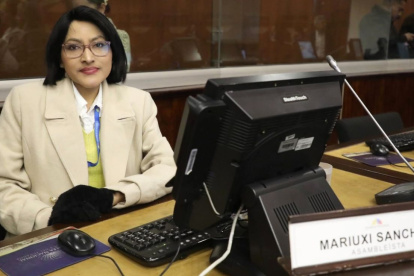 Mariuxi Sánchez fue electa como asambleísta por la Revolución Ciudadana en los  comicios nacionales del 9 de febrero de 2025.