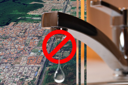 El corte de agua afectará a miles de familias del sector.