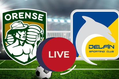Orense recibe a Delfín en el estadio Nueve de Mayo.