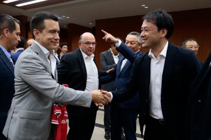 El presidente Daniel Noboa inició su agenda oficial este 26 de agosto de 2024.