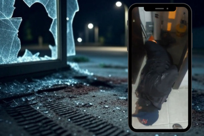 Un usuario grabó al guardia de seguridad maniatado.