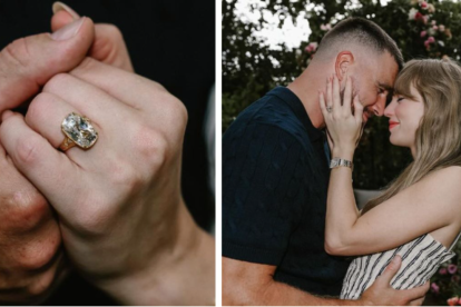 El anillo de compromiso de Taylor Swift fue diseñado por Travis Kelce junto a Artifex Fine Jewelry con un diamante de 8 quilates y un estilo vintage que evoca romanticismo clásico.