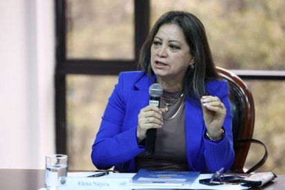 La consejera del Consejo Nacional Electoral (CNE), Elena Nájera.