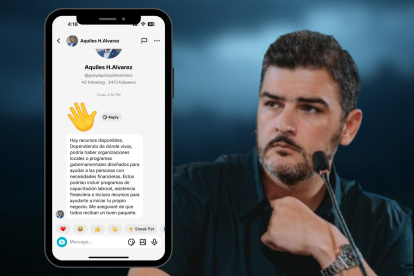 El alcalde subió la captura de la modalidad de estafa en sus redes.