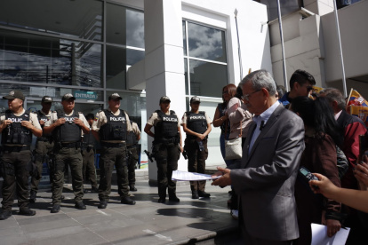 El vocal suplente del Consejo de Participación Ciudadana Óscar Ayerve acudió el 28 de agosto de 2025 al organismo.