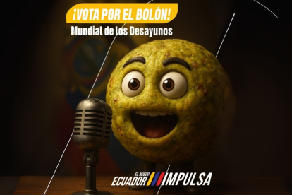 Don Bolón, embajador gastronómico de Ecuador, invita a votar en el Mundial de Desayunos de Ibai Llanos.
