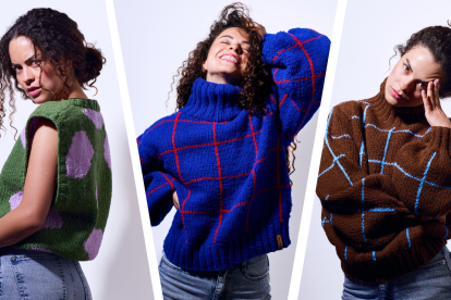 Sweaters hechos solo para ti. Morada teje prendas únicas y llenas de color que desafían lo normativo