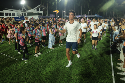 La Tea Olímpica la llevó Lucas Yúnez.