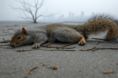 HECHA CON IA | Denuncian muerte de ardillas por fumigación en Lomas de Urdesa.
