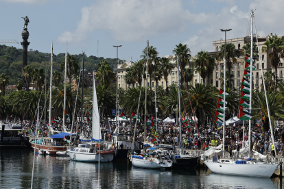 La flotilla Global Sumud sale este domingo desde Barcelona y con destino a Gaza-