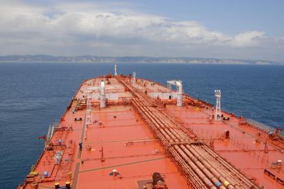 Uno de los barcos que transportará el petróleo ecuatoriano.