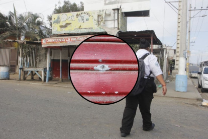 Un trabajador de esta carnicería, ubicada en la cooperativa Trinidad de Dios, fue asesinado por un sicario que fue capturado por moradores.