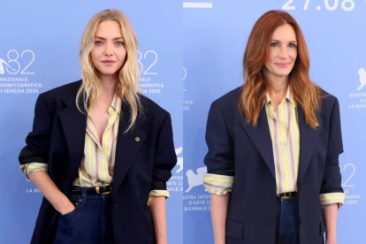 por qué Julia Roberts y Amanda Seyfried llevaron el mismo outfit en Venecia y qué significa para la nueva era de Versace con Dario Vitale